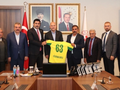 Şanlıurfaspor Yönetiminden Bakan Soylu’ya Ziyaret