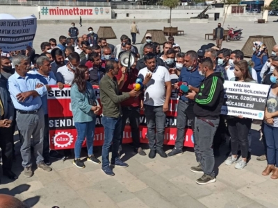 İşçiler Eylemlerini Kent Merkezinde Sürdürdü