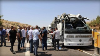 Gaziantep'teki trafik kazasına karışan otobüs hız sınırını aşmış