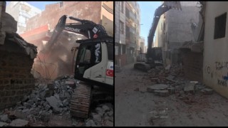 Siverek’te ağır hasarlı yapıların yıkımına başlandı
