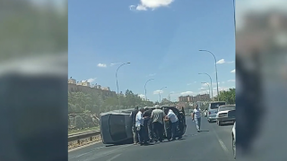 Akabe TOKİ’de Trafik Kazası