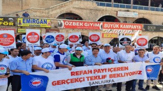 Memur-Sen Şanlıurfa Şubesi’nden Hükümetin Zam Teklifine Protesto