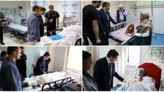 Şanlıurfa’da yolcu otobüsünün devrilmesi sonrası kaymakamdan yaralılara ziyaret