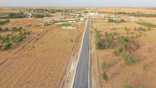 Akçakale kırsalında 2 mahalleyi bağlayan grup yolu asfaltlandı