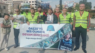 Şanlıurfalı gazetecilerden İsrail saldırılarına protesto