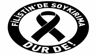 Urfa’daki iş yerlerinden Gazze’deki soykırıma kokartlı eylem