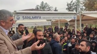 Urfa’da eylemdeki işçiler camide toplandı! Müftü geldi