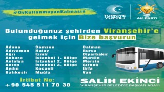 Viranşehir’e oy kullanmak için geleceklere ücretsiz ulaşım desteği