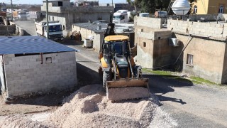 Haliliye’de kırsal mahallelerde yol çalışması