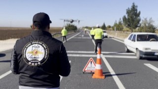 Şanlıurfa’da sürücüler drone ile denetlendi