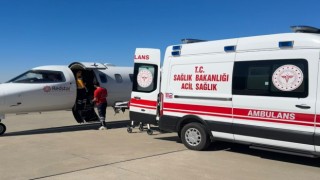 Ambulans uçak 17 aylık İbrahim Çabas için havalandı