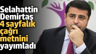 Selahattin Demirtaş'ın çağrı metni yayınlandı: İstanbul Sözleşmesi'ne dönüş çağrısı yaptı