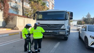 Şanlıurfa’da ağır araçlara sıkı denetim