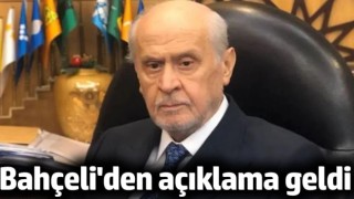 Devlet Bahçeli'den açıklama