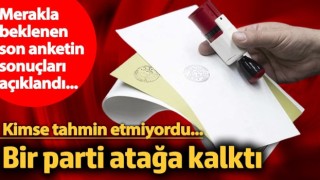 Son Anket Sonuçlarında Sürpriz: Bir Parti Atağa Kalktı!