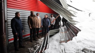 Urfa’da Kar Zararına Uğrayan Esnafa Geçmiş Olsun Ziyareti